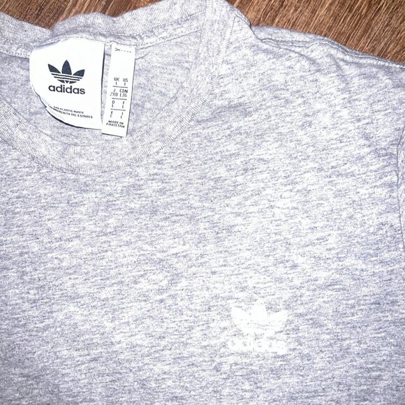 Adidas 3 Stripe End Plastic Waste T Shirt Sustainable Materials Version Size L - Picture 2 of 6